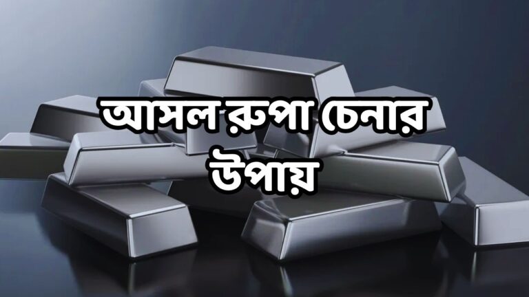 আসল রুপা চেনার উপায়